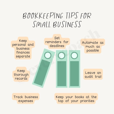 Bookkeeping Tips For Small Business S04242302 Instagram Post Canva Template
