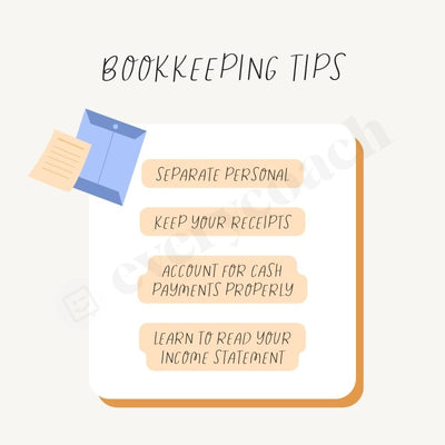 Bookkeeping Tips Instagram Post Canva Template