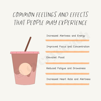 Common Feelings And Effects That People May Experience Instagram Post Canva Template