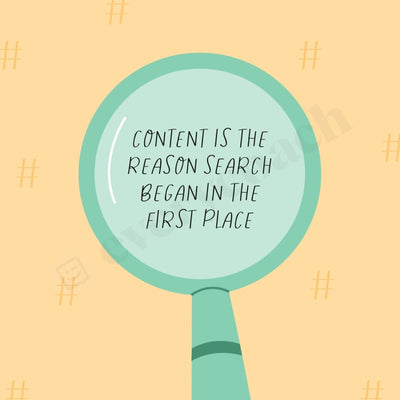 Content Is The Reason Search Began In First Place Instagram Post Canva Template