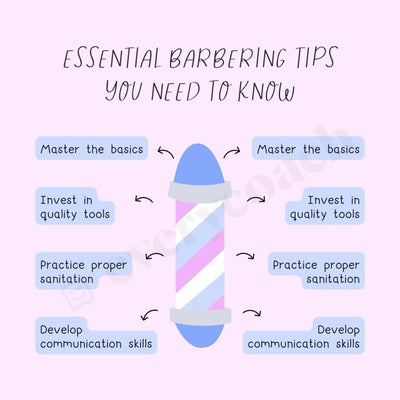 Essential Barbering Tips You Need To Know Instagram Post Canva Template