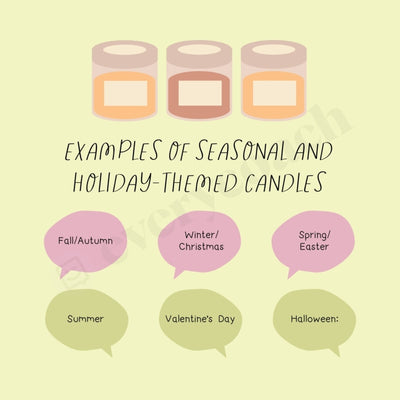 Examples Of Seasonal And Holiday Themed Candles Instagram Post Canva Template