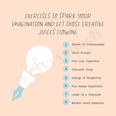 Exercises To Spark Your Imagination And Get Those Creative Juices Flowing Instagram Post Canva