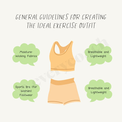 General Guidelines For Creating The Ideal Exercise Outfit Instagram Post Canva Template