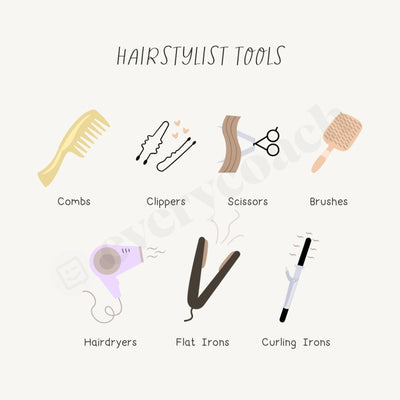 Hairstylist Tools Instagram Post Canva Template