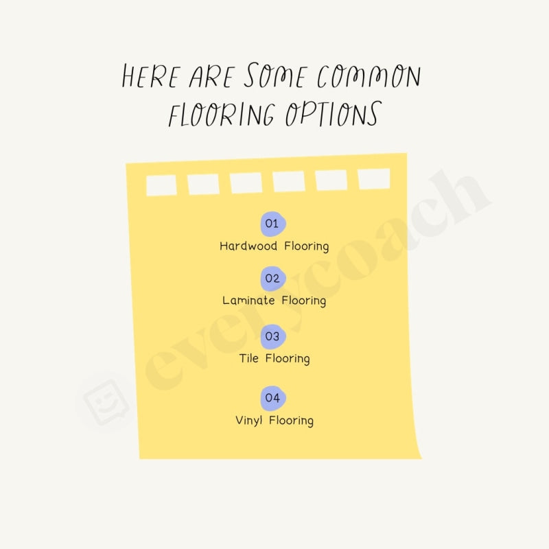 Here Are Some Common Flooring Options Instagram Post Canva Template