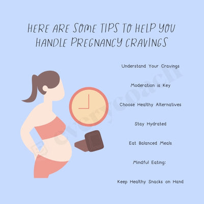 Here Are Some Tips To Help You Handle Pregnancy Cravings Instagram Post Canva Template