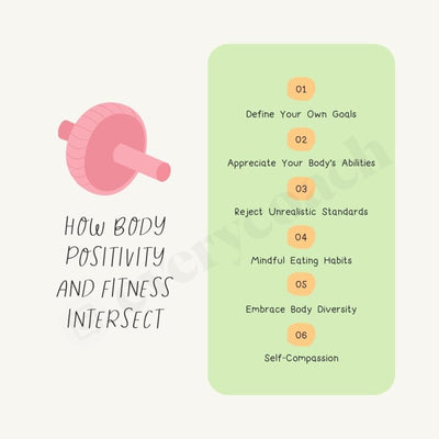 How Body Positivity And Fitness Intersect Instagram Post Canva Template