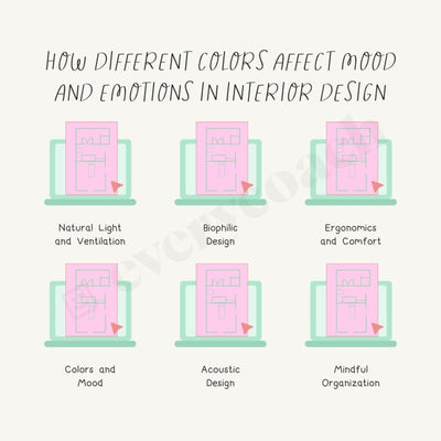 How Different Colors Affect Mood And Emotions In Interior Design Instagram Post Canva Template