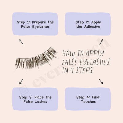 How To Apply False Eyelashes In 4 Steps Instagram Post Canva Template
