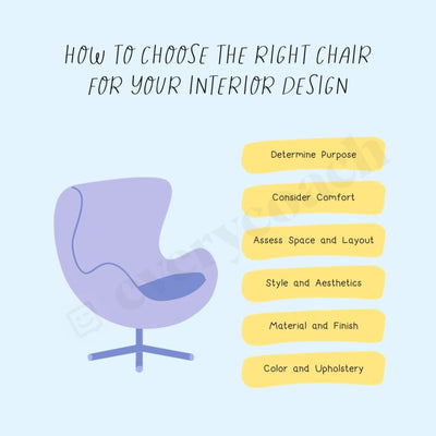 How To Choose The Right Chair For Your Interior Design Instagram Post Canva Template
