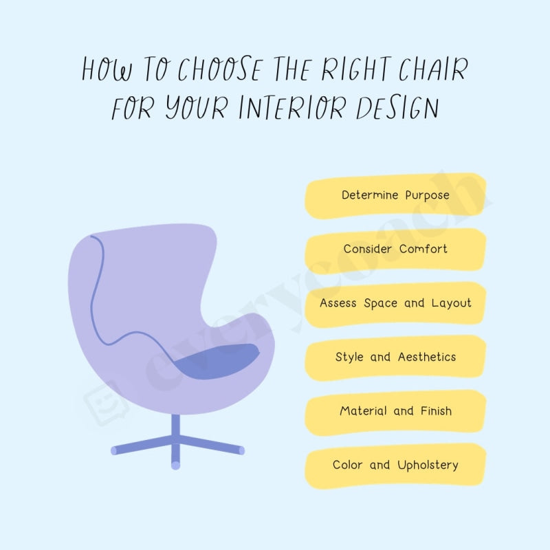 How To Choose The Right Chair For Your Interior Design Instagram Post Canva Template