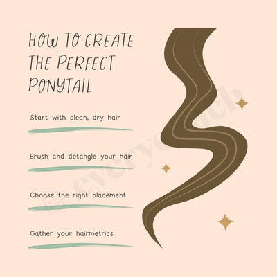 How To Create The Perfect Ponytail Instagram Post Canva Template