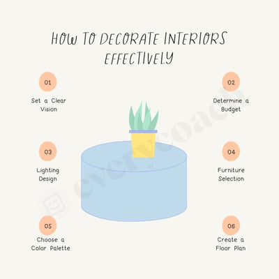 How To Decorate Interiors Effectively Instagram Post Canva Template