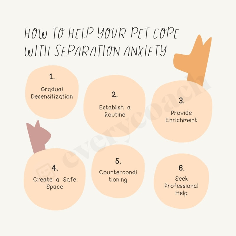 How To Help Your Pet Cope With Separation Anxiety Instagram Post Canva Template