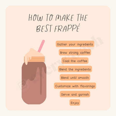 How To Make The Best Frappe Instagram Post Canva Template