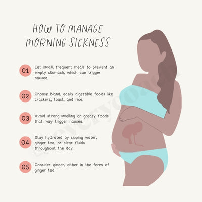 How To Manage Morning Sickness Instagram Post Canva Template