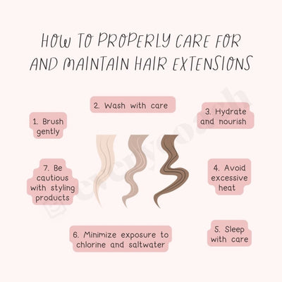 How To Properly Care For And Maintain Hair Extensions S06052301 Instagram Post Canva Template