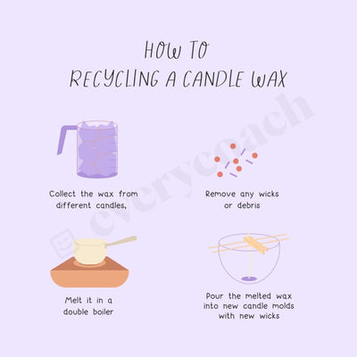 How To Recycling A Candle Wax Instagram Post Canva Template