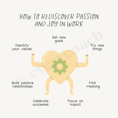 How To Rediscover Passion And Joy In Work Instagram Post Canva Template