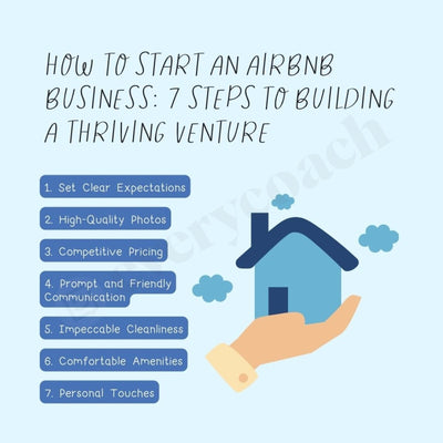 How To Start Airbnb Business 7 Steps Building A Thriving Venture Instagram Post Canva Template