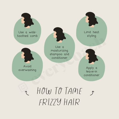 How To Tame Frizzy Hair Instagram Post Canva Template