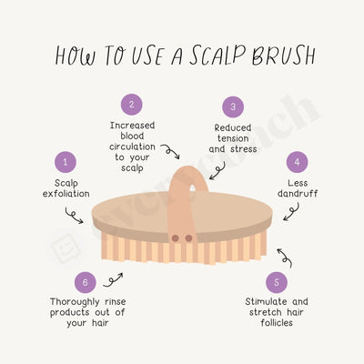 How To Use A Scalp Brush Instagram Post Canva Template