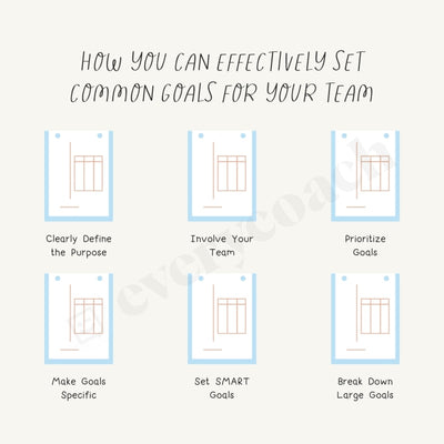 How You Can Effectively Set Common Goals For Your Team Instagram Post Canva Template