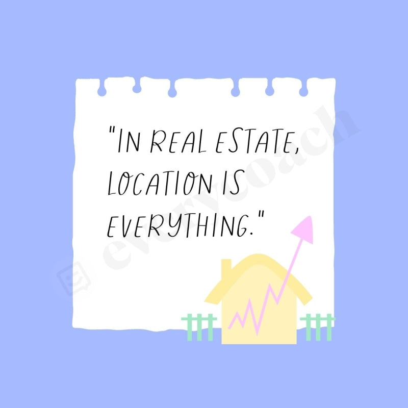 In Real State Location Is Everything Instagram Post Canva Template