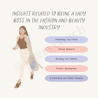 Insights Related To Being A Lady Boss In The Fashion And Beauty Industry Instagram Post Canva