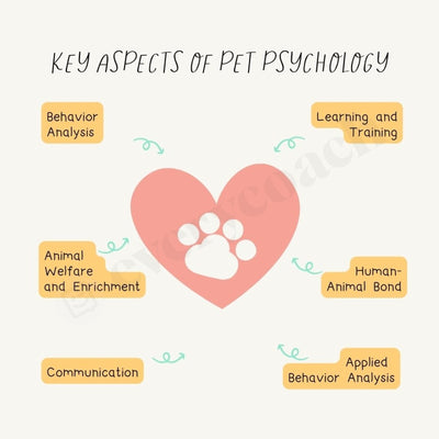 Key Aspects Of Pet Psychology Instagram Post Canva Template