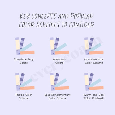 Key Concepts And Popular Color Schemes To Consider Instagram Post Canva Template