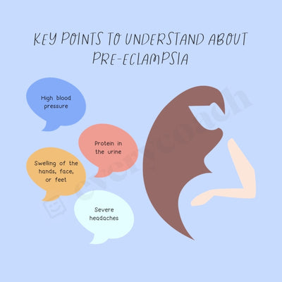 Key Points To Understand About Pre Eclampsia Instagram Post Canva Template