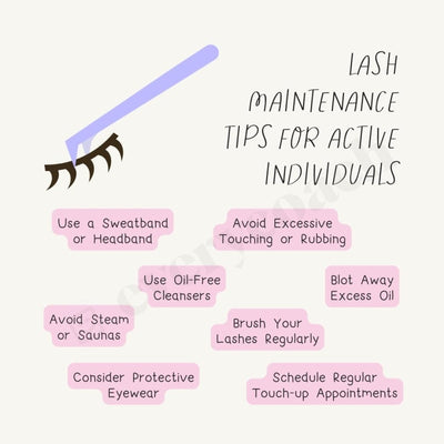 Lash Maintenance Tips For Active Individuals Instagram Post Canva Template