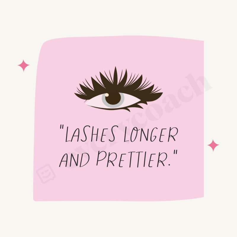 Lashes Longer And Prettier Instagram Post Canva Template