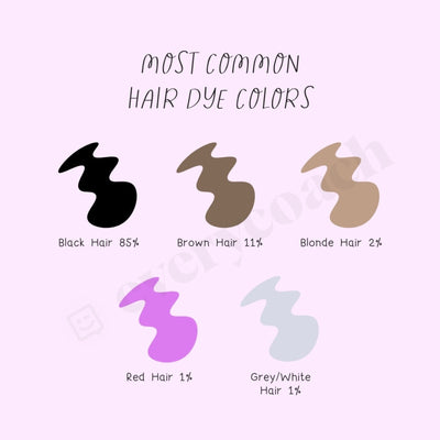 Most Common Hair Dye Colors Instagram Post Canva Template