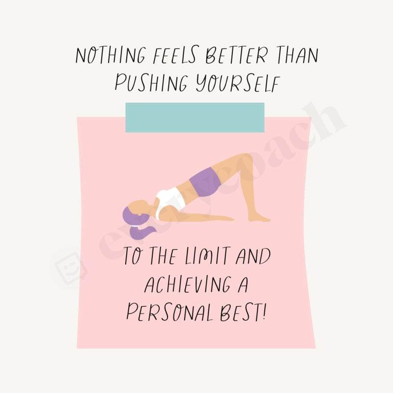 Nothing Feels Better Than Pushing Yourself To The Limit And Achieving A Personal Best Instagram Post