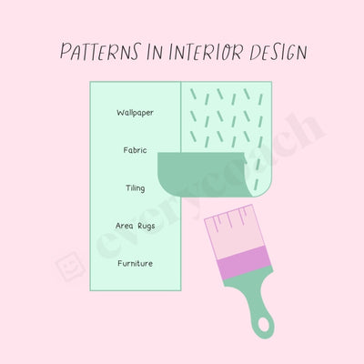 Patterns In Interior Design Instagram Post Canva Template