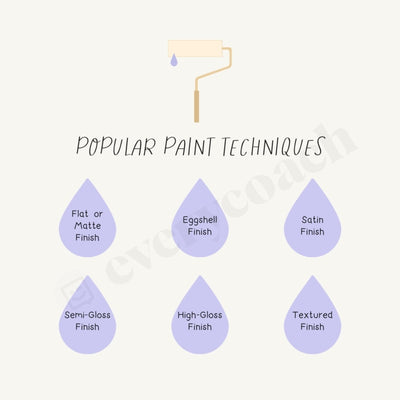 Popular Paint Techniques Instagram Post Canva Template