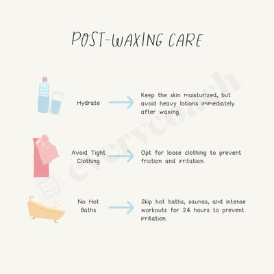 Post Waxing Care Instagram Canva Template