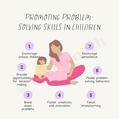 Promoting Problem Solving Skills In Children Instagram Post Canva Template