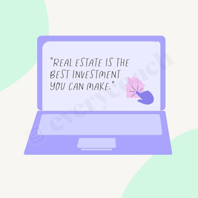 Real Estate Is The Best Investment You Can Make Instagram Post Canva Template
