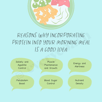 Reasons Why Incorporating Protein Into Your Morning Meal Is A Good Idea Instagram Post Canva