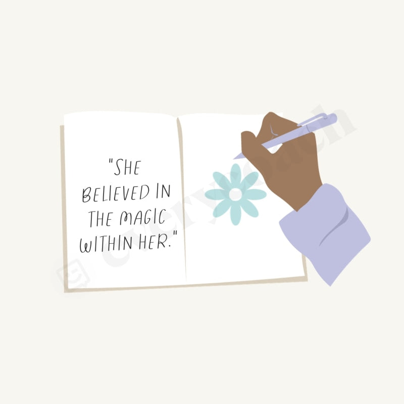 She Believed In The Magic Within Her Instagram Post Canva Template