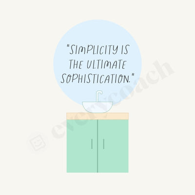 Simplicity Is The Ultimate Sophistication S08282302 Instagram Post Canva Template