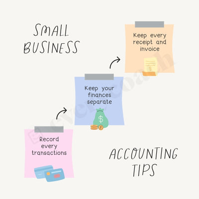 Small Business Accounting Tips Instagram Post Canva Template