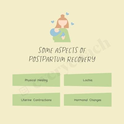Some Aspects Of Postpartum Recovery Instagram Post Canva Template