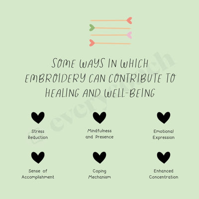 Some Ways In Which Embroidery Can Contribute To Healing And Well Being Instagram Post Canva Template
