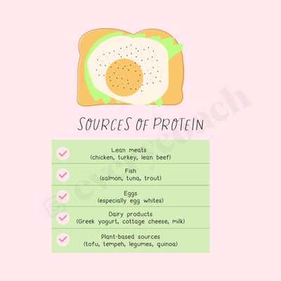 Sources Of Protein Instagram Post Canva Template