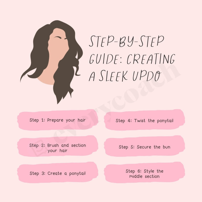 Step By Guide Creating A Sleek Updo Instagram Post Canva Template